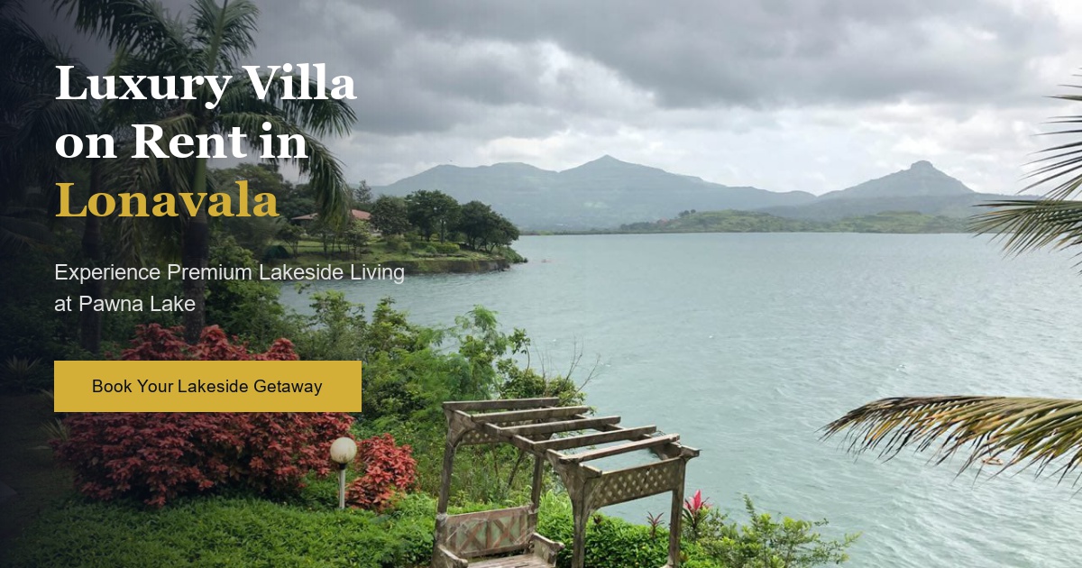 Luxury Villa on Rent in Lonavala - Kino Lakeside Chalet Banner
