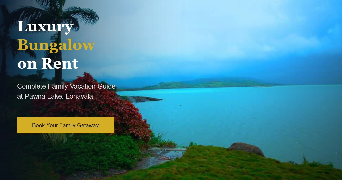 Luxury bungalow on rent in Lonavala with private swimming pool
